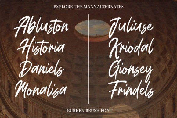 Burken Brush Font - Preview 4