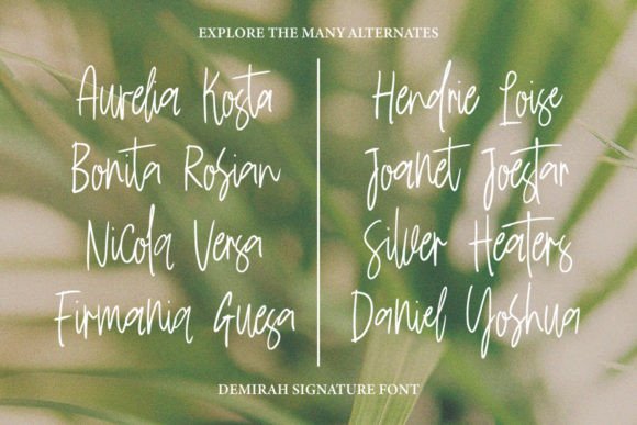 Demirah Font PNG with transparent background - Preview 2