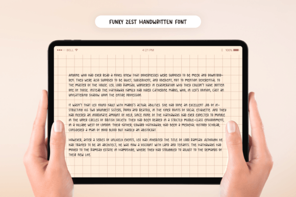 Funky Zest Font PNG with transparent background - Preview 2
