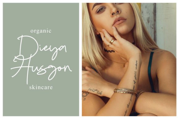 Lindgen Signature Font PNG with transparent background - Preview 5