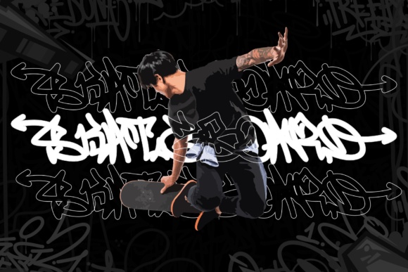 Phantom Urbanism Font PNG with transparent background - Preview 2