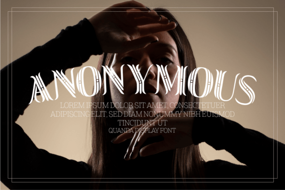 Quanda Display Font PNG with transparent background - Preview 1