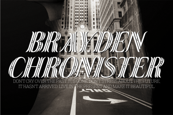 Quanda Display Font PNG with transparent background - Preview 3