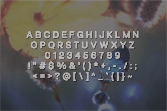Butterfly Flower Font - Preview 2