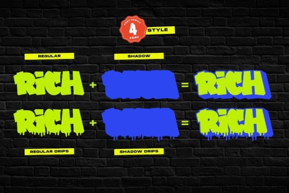 Graffiti Dripes Font - Preview 2