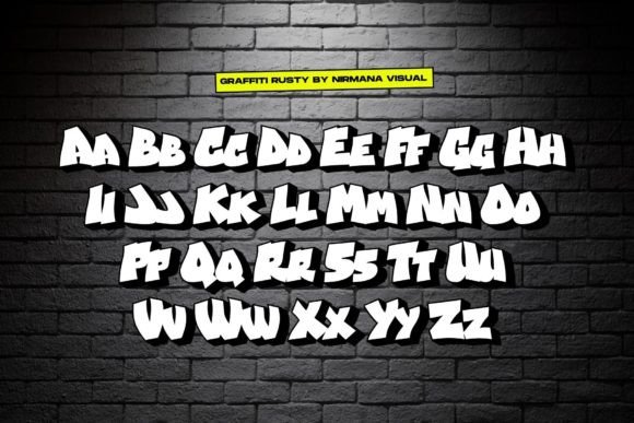 Graffiti Rusty Font - Preview 1