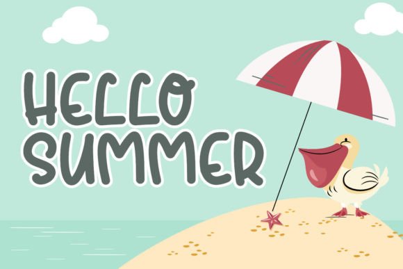 Loving Beach Font PNG with transparent background - Preview 3