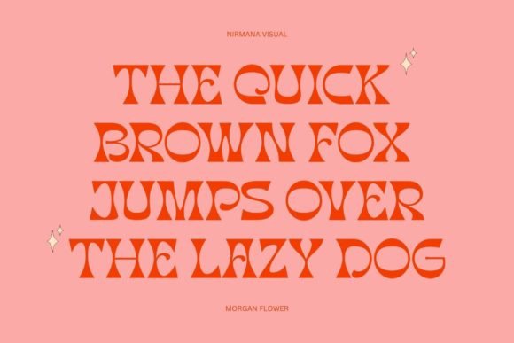 Morgan Flower Font PNG with transparent background - Preview 2