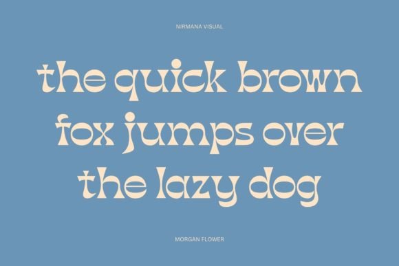 Morgan Flower Font PNG with transparent background - Preview 3