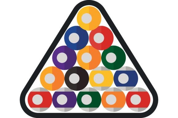 Triangle and Set of Balls for Playing Cl