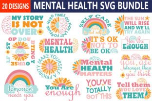 Mental Health Retro Svg Bundle Graphic by Craft Home · Creative Fabrica