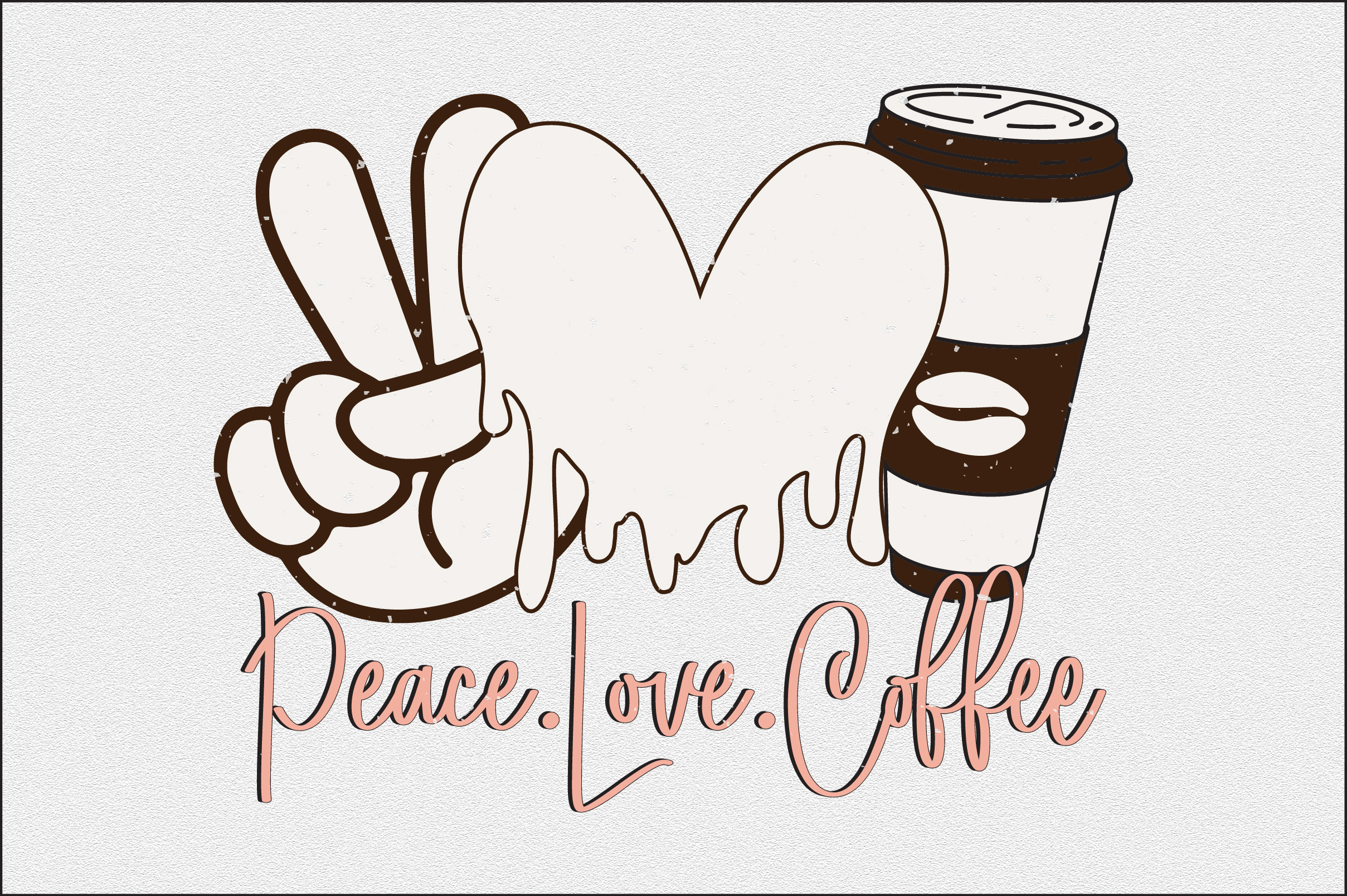 Peace Love Coffee Sublimation Graphic by Craftgraphics · Creative Fabrica
