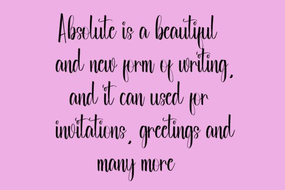 Absolute Font - Preview 5