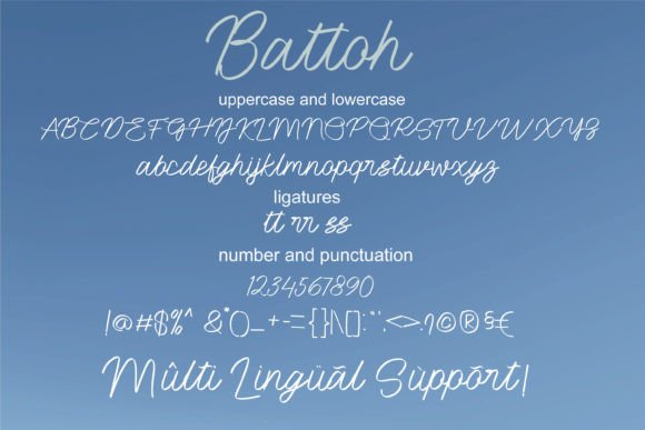 Battoh Font - Preview 4