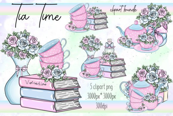 Book Lover Clipart Bundle / Transparent Graphic Illustrations By LerVik