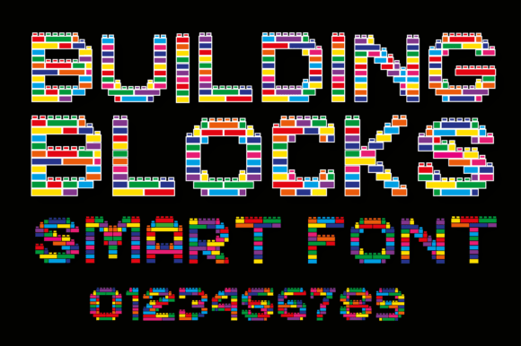 Building Blocks Smart Font - Preview 2