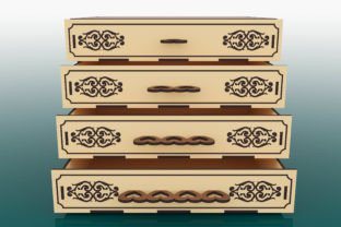 Chest of Drawers Box Laser Cut Svg Files · Creative Fabrica