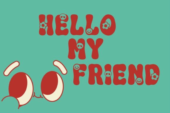 Funky Daisy Font PNG with transparent background - Preview 2