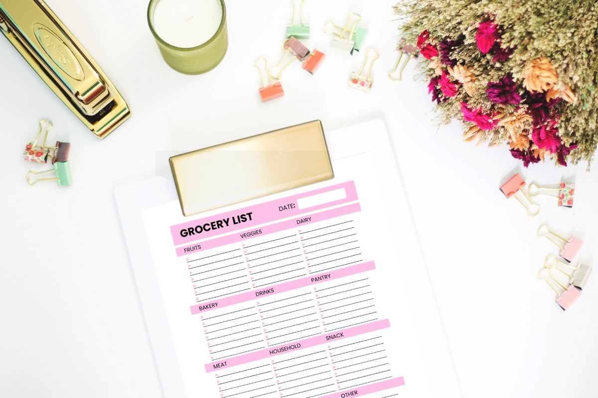 Grocery List Printable Template