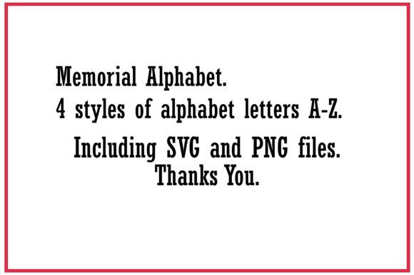 Memorial Font PNG with transparent background - Preview 5