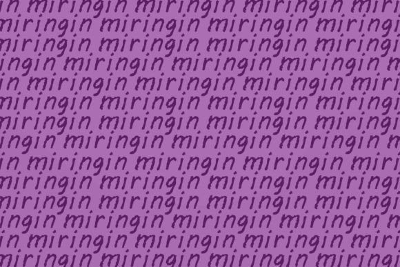 Miringin Font PNG with transparent background - Preview 2