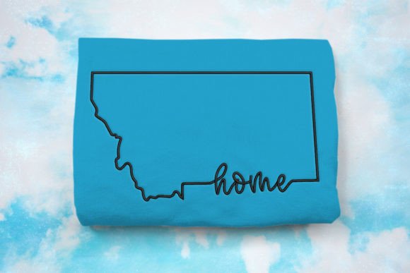 Montana Home State Outline