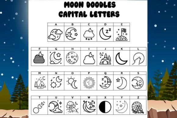 Moon Song Font PNG with transparent background - Preview 1