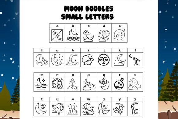 Moon Song Font PNG with transparent background - Preview 2