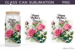 Mothers Day Glass Can Wrap Graphic by WatercolorColorDream · Creative ...