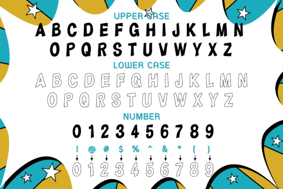 Pop Art Font PNG with transparent background - Preview 1
