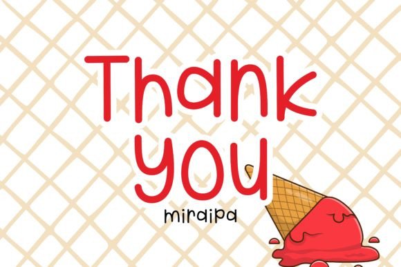 Raspberry Ice Cream Font PNG with transparent background - Preview 6