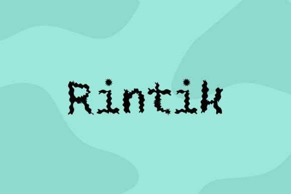 Rintik Font PNG with transparent background - Preview 1