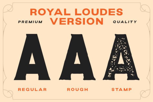 Royal Loudes Font PNG with transparent background - Preview 1