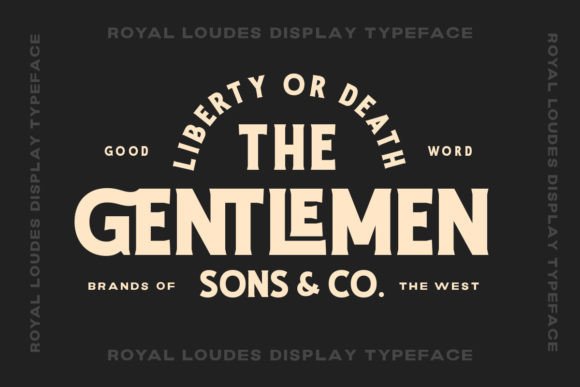 Royal Loudes Font PNG with transparent background - Preview 6