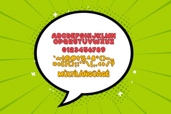 Say Comic Font PNG with transparent background - Preview 3
