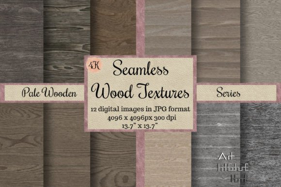 Seamless Pale WOOD Textures Gray Parquet