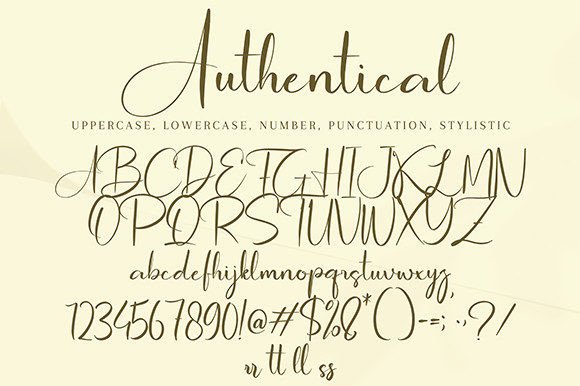 Authentical Font - Preview 6