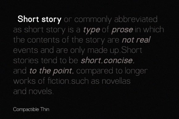 Compactible Font - Preview 1