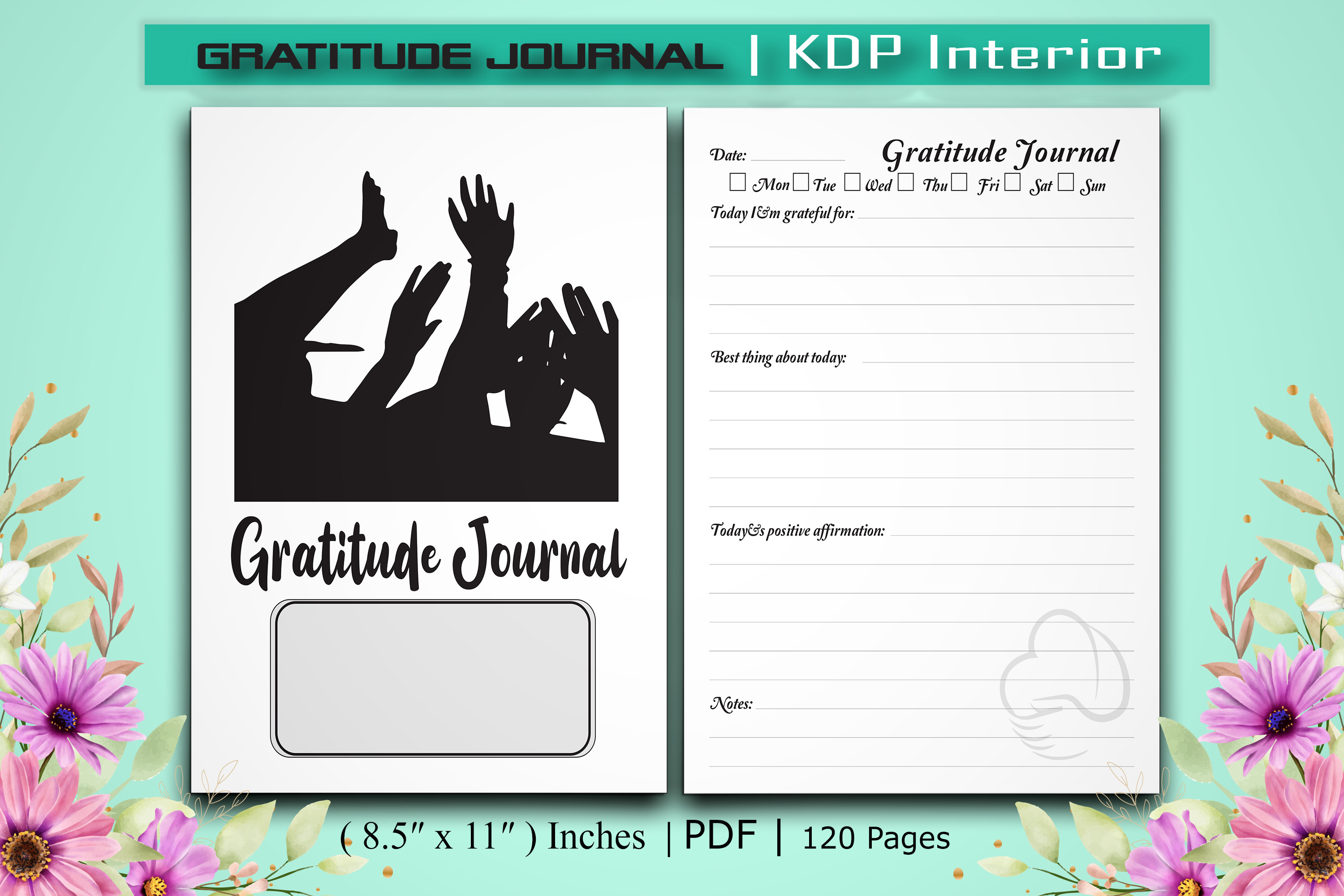 Gratitude Journal | Kdp Interior Graphic by RightDesign · Creative Fabrica