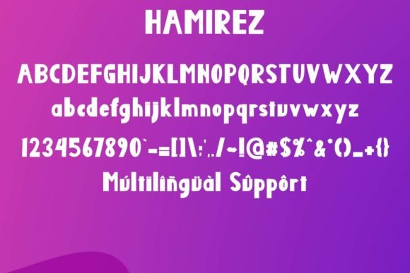 Hamirez Font - Preview 5
