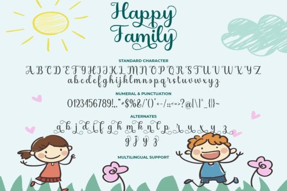 Happy Family Font - Preview 4