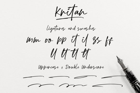 Kritan Font PNG with transparent background - Preview 1