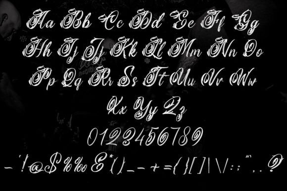 Magical Darkness Font PNG with transparent background - Preview 4