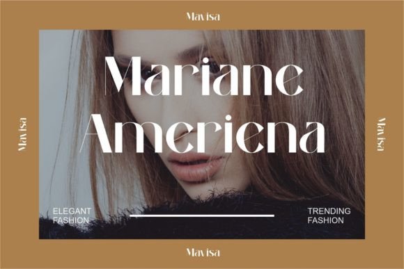 Mavisa Font PNG with transparent background - Preview 3