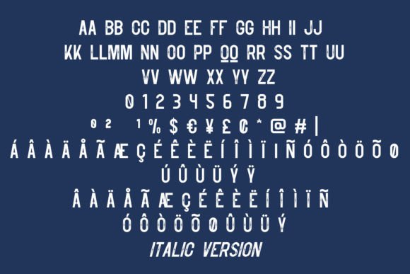 Montelgo Duo Font PNG with transparent background - Preview 4