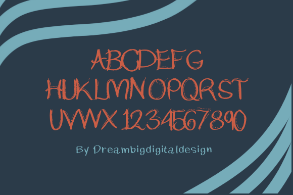 Patriotic Jam Font PNG with transparent background - Preview 2