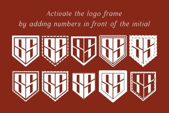 Pentagram Two Letter Font PNG with transparent background - Preview 1