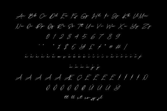 Santrome Font PNG with transparent background - Preview 4