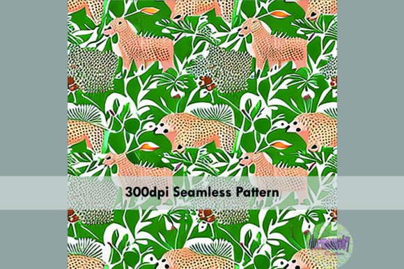 Pattern Design Wildlife Animal Wildlife Seamless Pattern Graphic by dormouse67Creations artwork ...