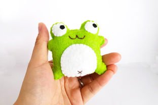Little Froggie Felt Sewing Pattern Graphic by Little Craftlab Studio ...